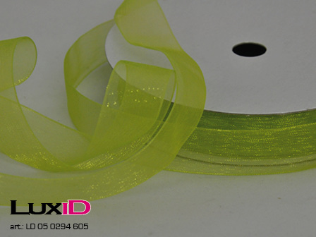 Organza woven edge Color 605 apple 15mm x 25m